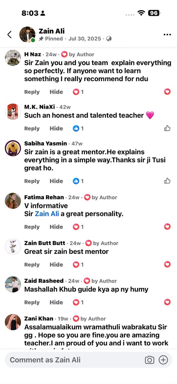Student feedback