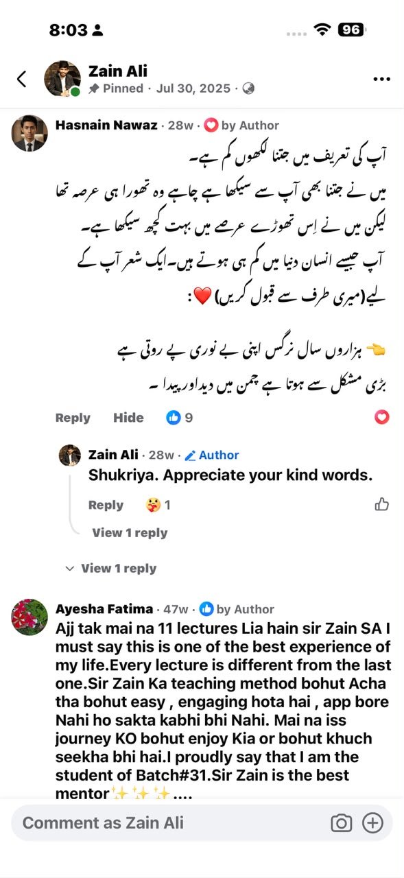 Student feedback